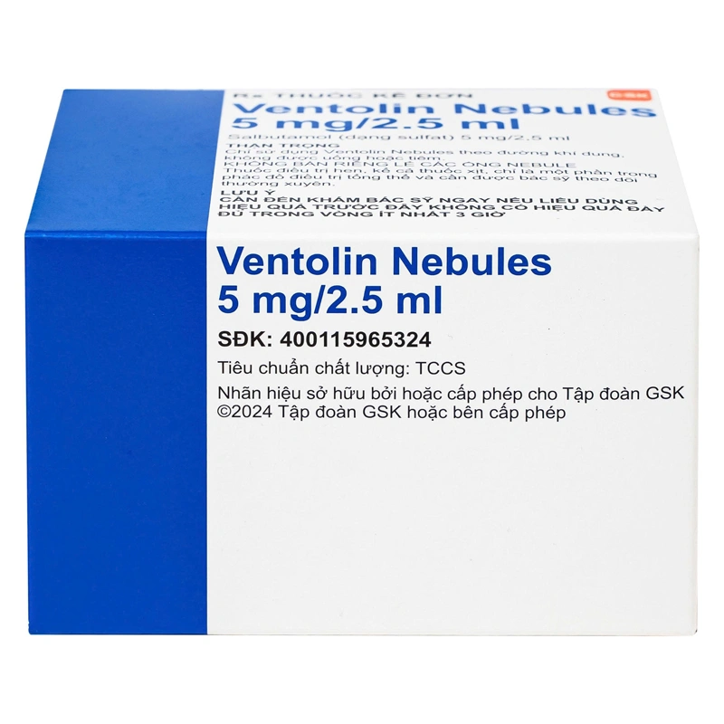 Dung dịch khí dung Ventolin Nebules 5mg trị hen suyễn (20 ống x 2.5ml) - 4